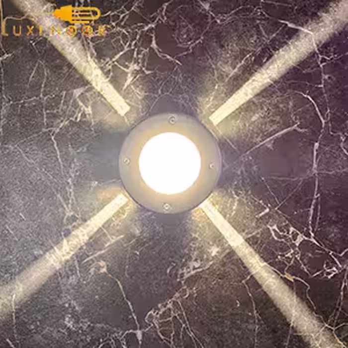 چراغ دیواری دکوراتیو چهار طرفه محوطه ویلا 10 وات SPN کد Star