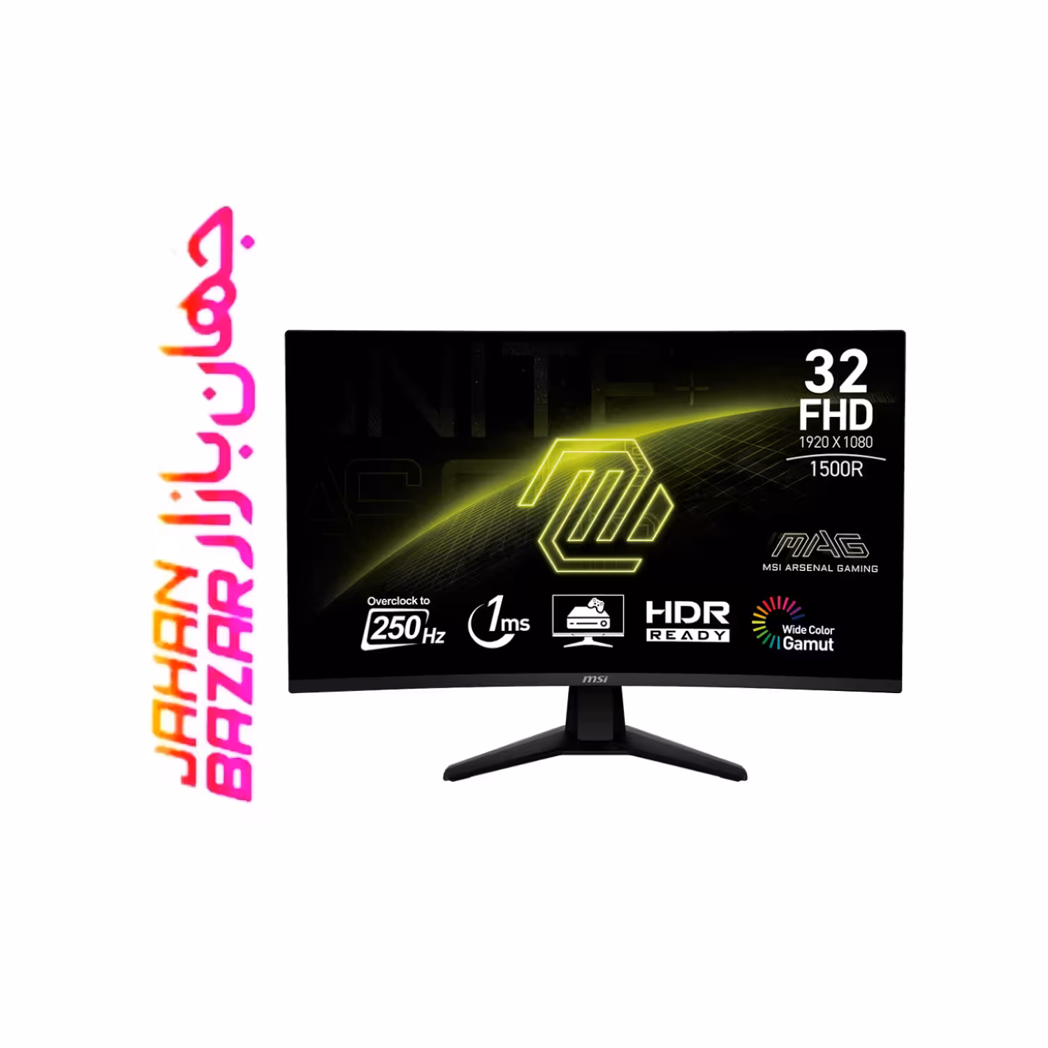 مانیتور گیمینگ خمیده ام اس آی مدل MAG 32C6X سایز 31.5 اینچ