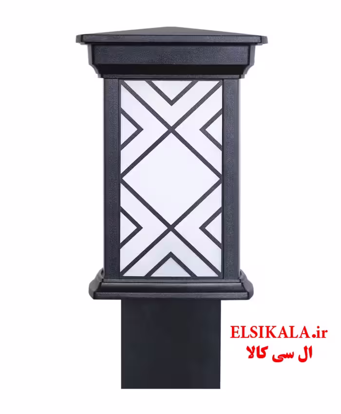 چراغ چمنی 35 سانت درتا طرحدار آلمینیوم دایکاست