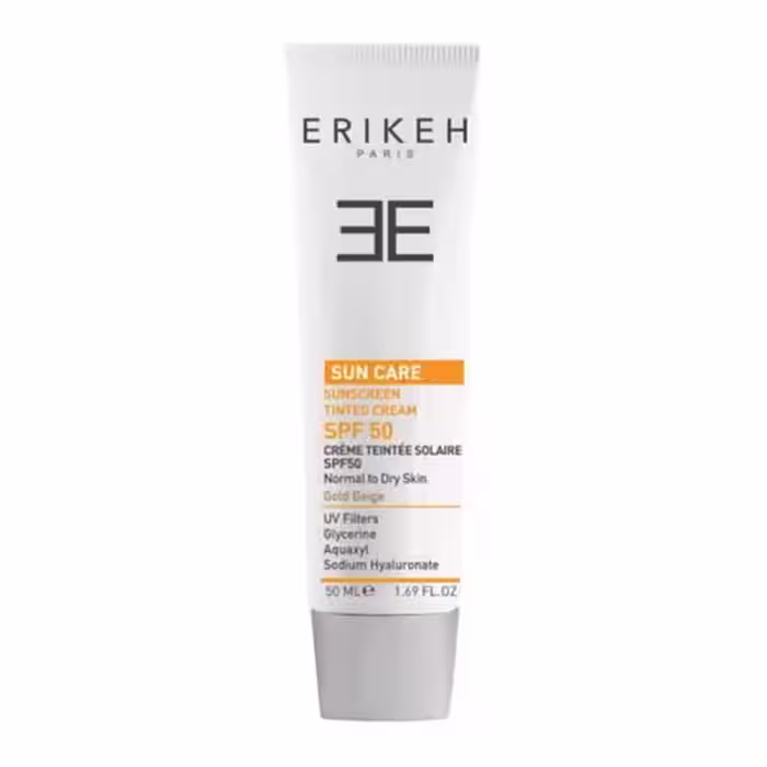 اریکه ضد آفتاب رنگی SPF50 پوست خشک و نرمال بژ طلایی