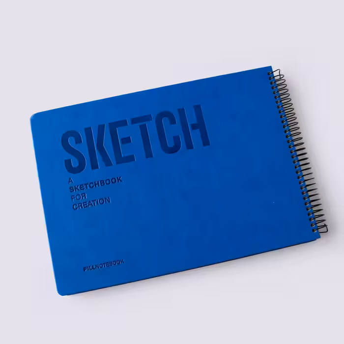 دفتر طراحی آ4 SKETCH آّبی کاربنی پیل (PILL)