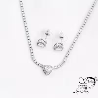 نیمست قلب نگین دار کد 18431