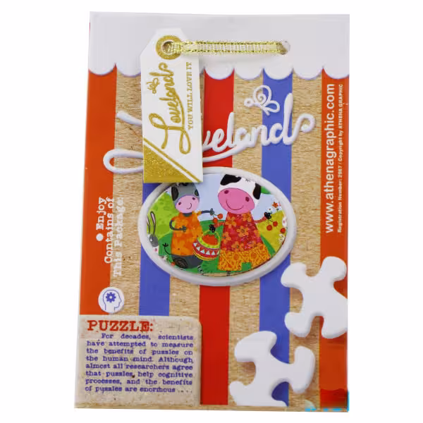 پازل 24 تکه آتنا طرح گاو و حیوانات مزرعه