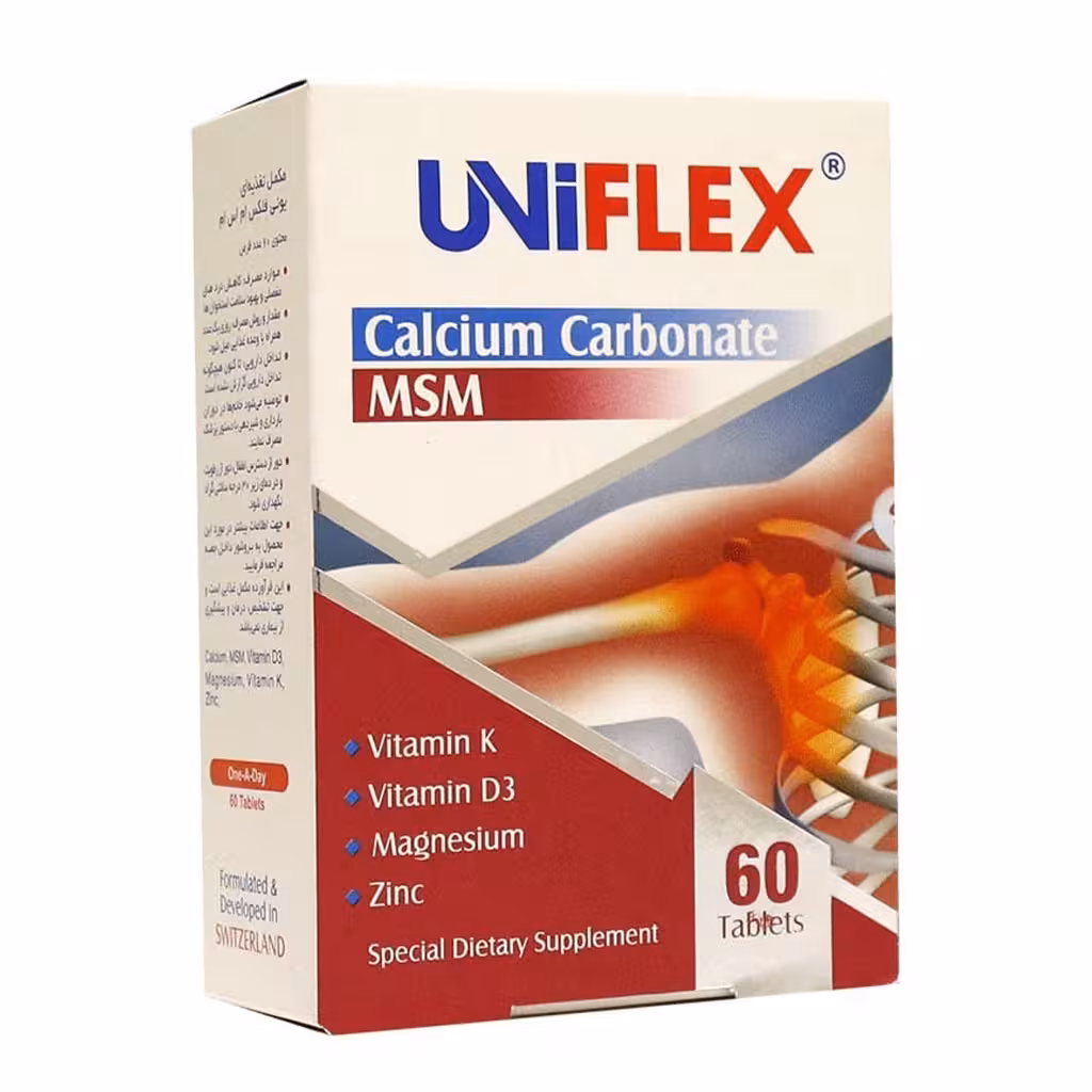 قرص یونی فلکس 60 عدد ابیان دارو abian DAROU