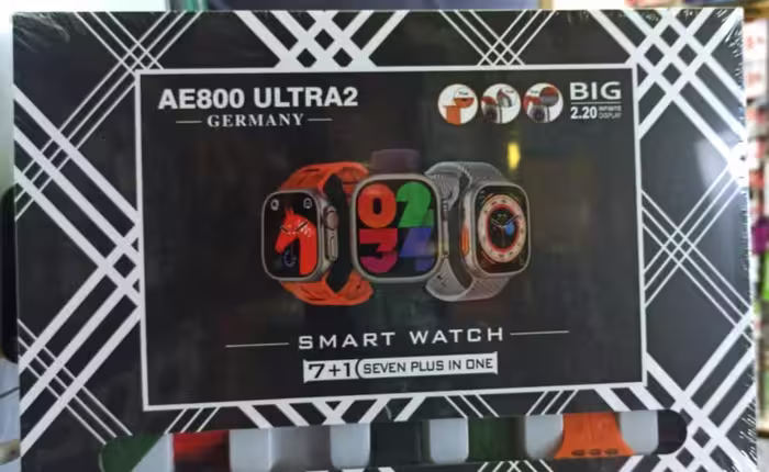 ساعت هوشمند ساخت آلمان مدل AE800 ULTRA2  7 1 SEVEN PLUS IN ONE