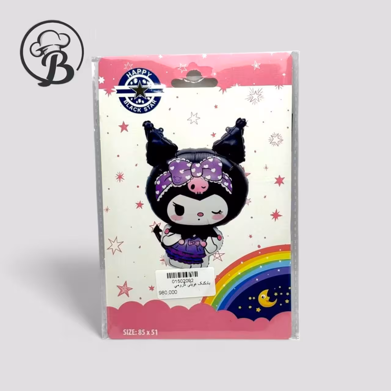 بادکنک فویلی کرومی مدل 02