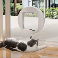 درب تردد گربه و سگ مخصوص نصب روی شیشه