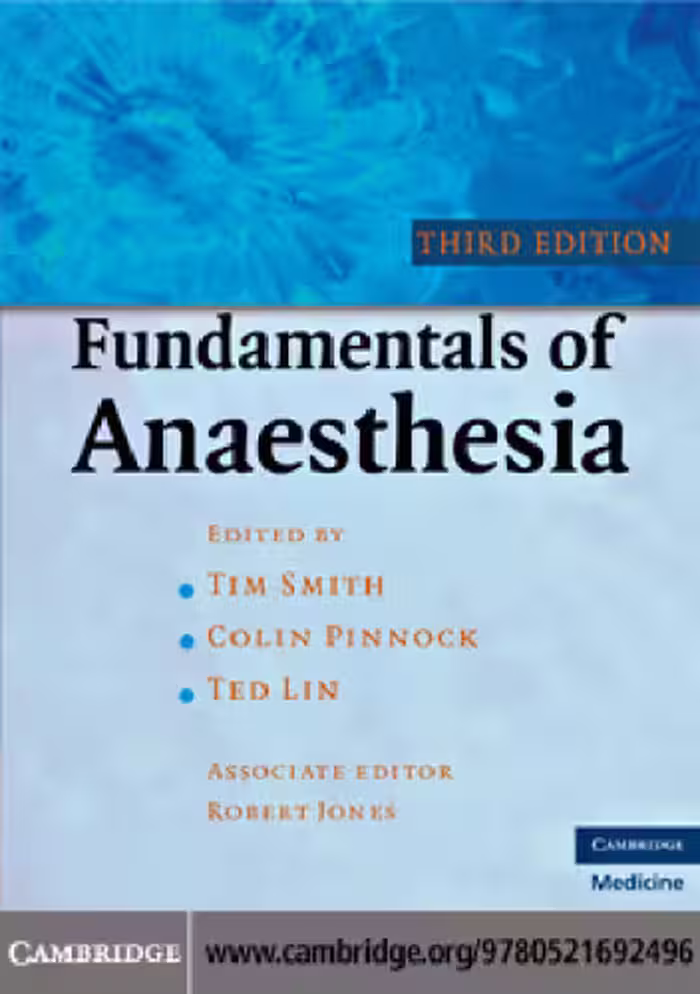 خرید و دانلود نسخه کامل کتاب Fundamentals of Anaesthesia