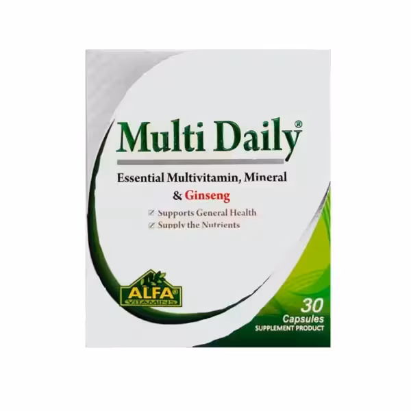 کپسول مولتی دیلی آلفا ویتامینز 30 عددی