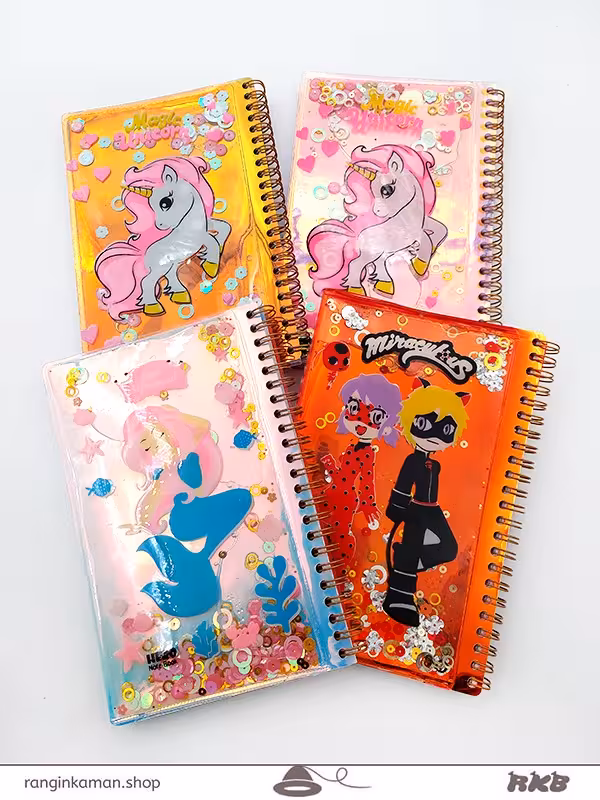 دفتر چه آکواریومی سیمی Small wire  notebook