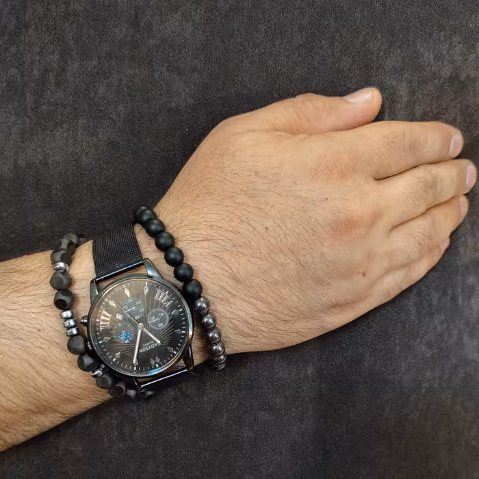 ست ساعت و دستبند مردانه