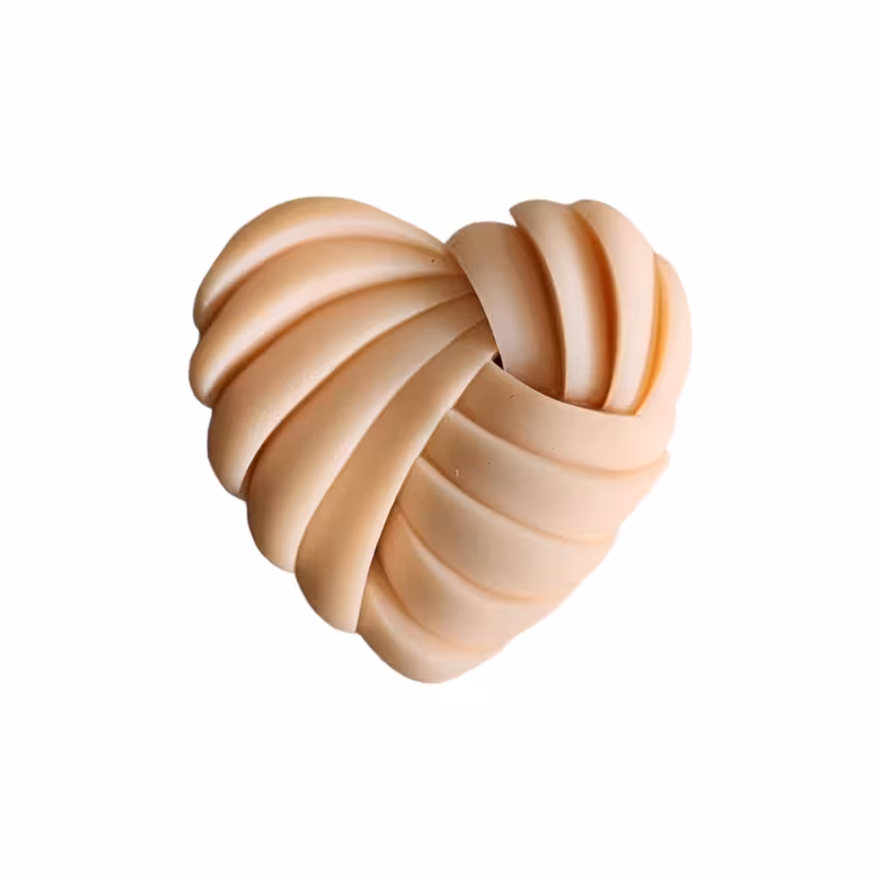 قالب سیلیکونی قلب تو در تو 4 سانت