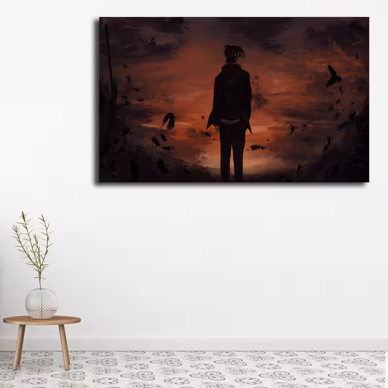 تابلو شاسی مدل attack on titan کد 49 | دنیای قاب