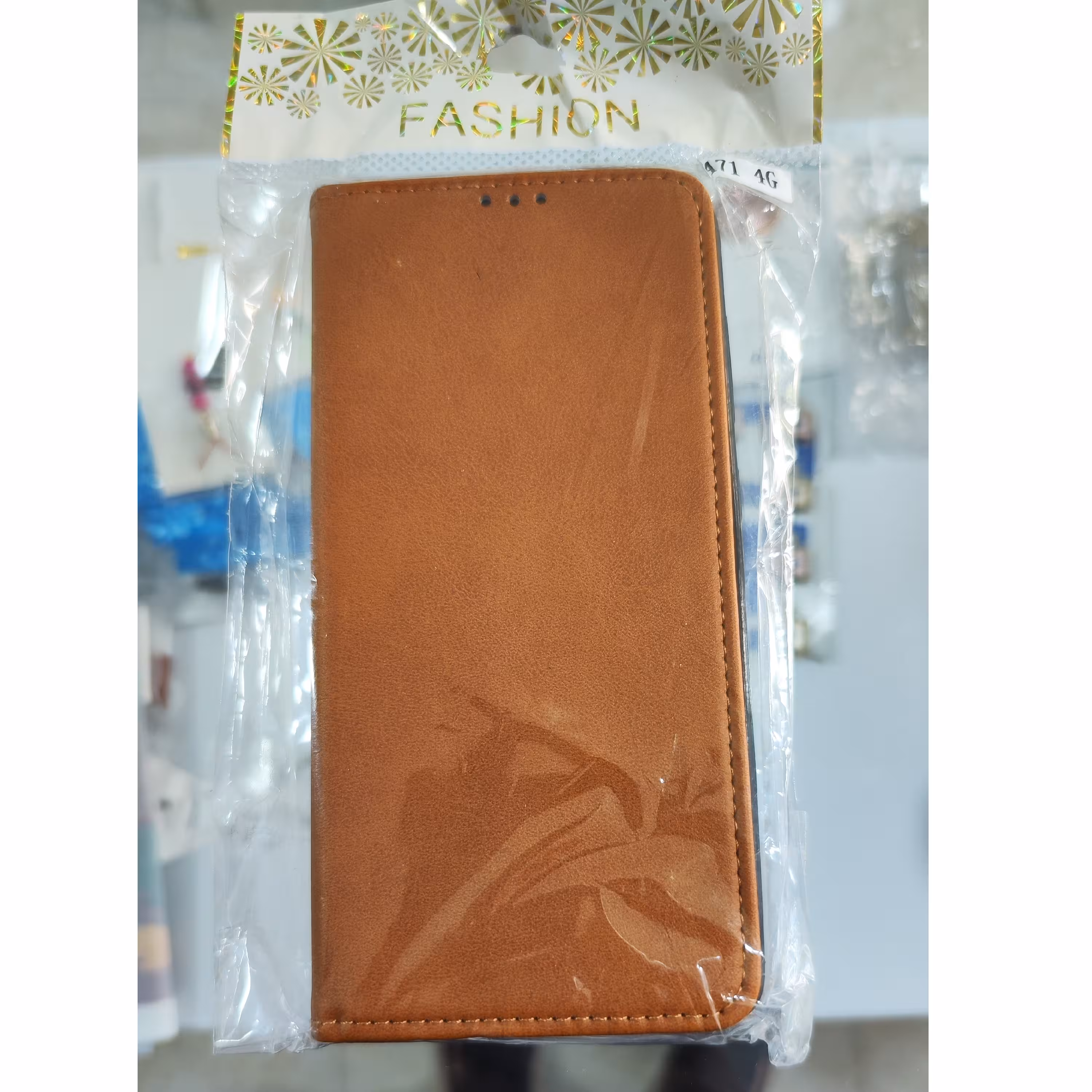 قاب کیفی جا کارت دار  سامسونگ Samsung A71 4G قهوه ای 