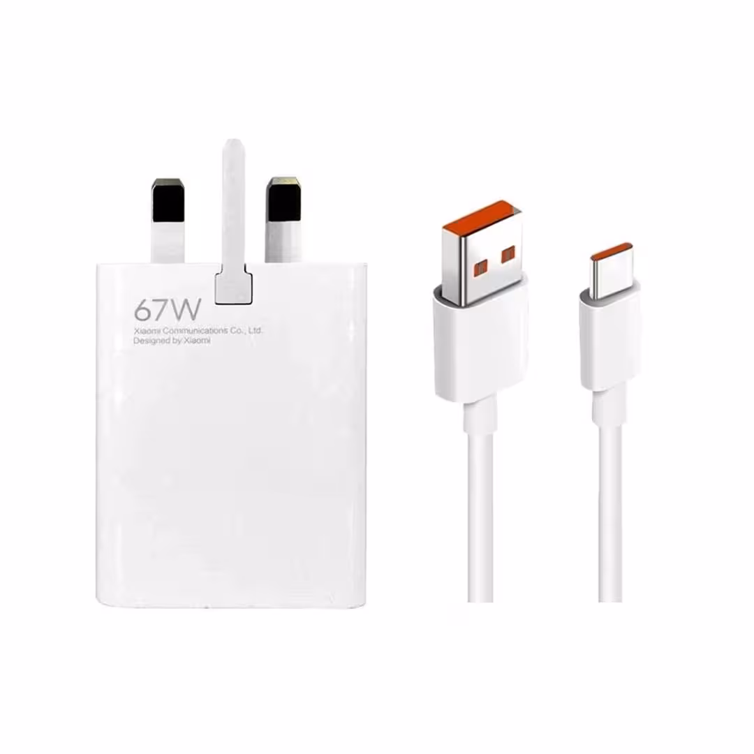 شارژر 67 وات اصل با کابل تایپ سی 6 آمپر شیائومی Xiaomi 67W MDY-12-EG
