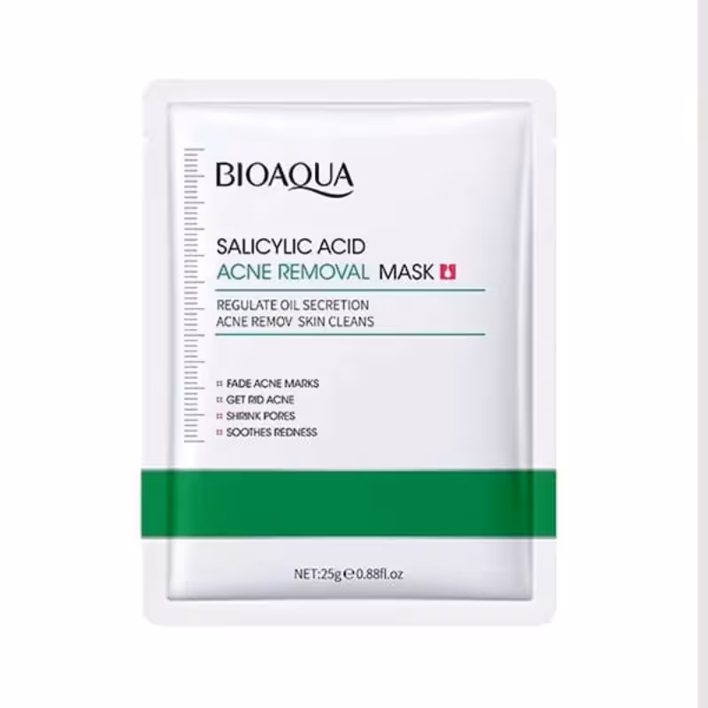 خرید ماسک ورقه ای ضدجوش سالیسیلیک اسید بیوآکوا BIOAQUA