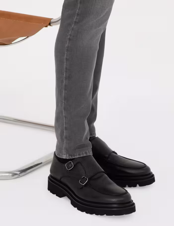 کفش روزمره مردانه مشکی پیرکاردین