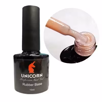 رابر بیس ناخن یونیکورن UNICORN کد 10