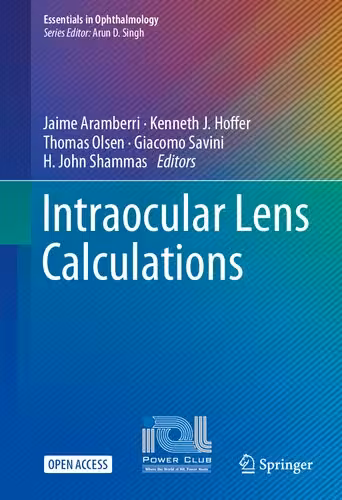 خرید و دانلود نسخه کامل کتاب Intraocular Lens Calculations