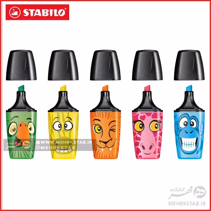 هایلایتر مینی استابیلو  STABILO mini BOSS ORIGINAL funnimals