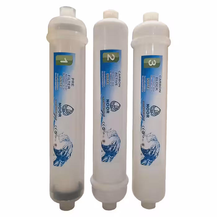 فیلتر دستگاه تصفیه آب نور مدل خطی بسته 3 عددی