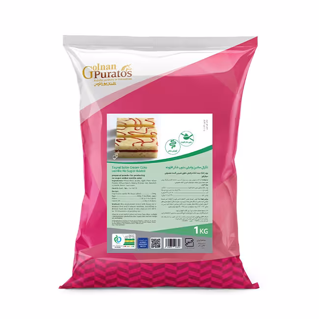 تگرال ساتین وانیلی بدون شکر