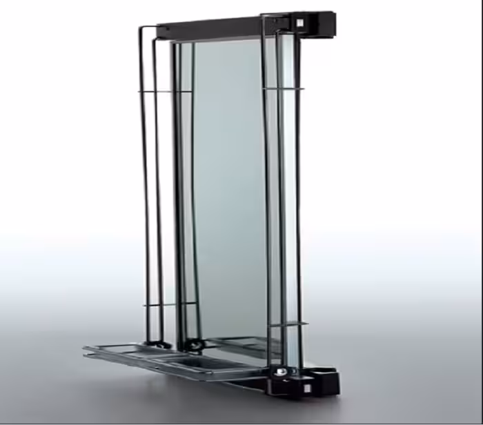 آینه چرخان داخل کمد لباس مشکی ABS فانتونی کد J201