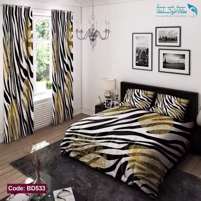 روتختی طرح برگ دو نفره کد BD533