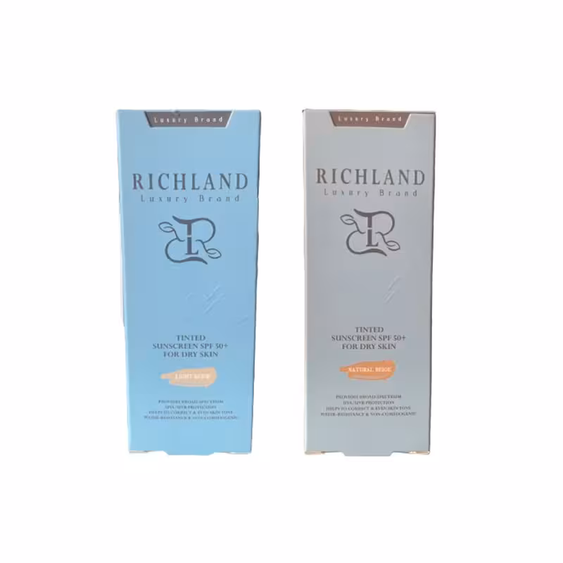 ضدآفتاب رنگی SPF50 ریچلند مناسب پوست خشک 40 میل