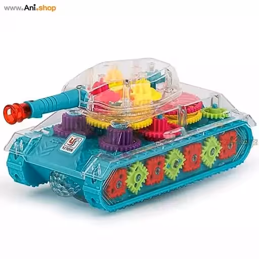 اسباب بازی تانک باتری خور چرخ دنده ای