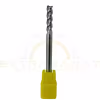 فرز انگشتی تمام الماس آلمینیوم سر تخت سه پر بلند 5 طول 75 MTS