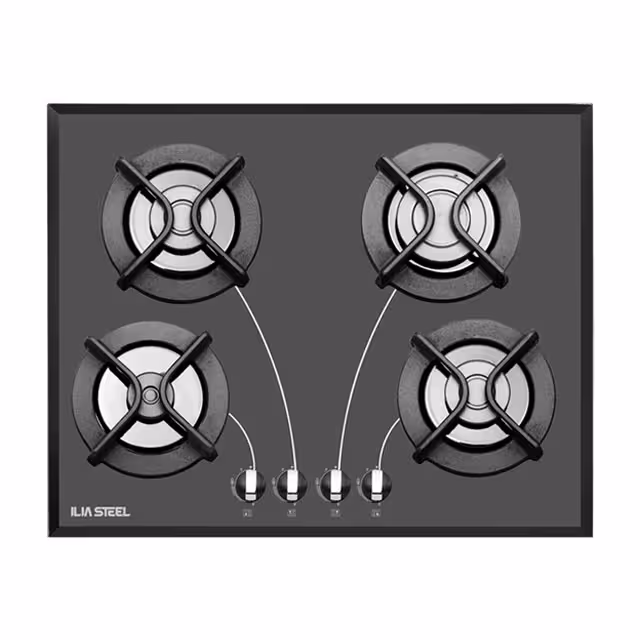 اجاق گاز صفحه ای شیشه ای ایلیا استیل مدل G 402
