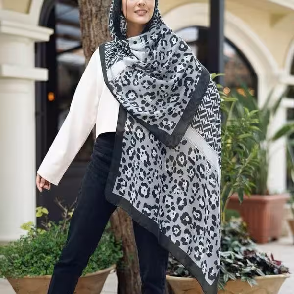 شال نخی پلنگی