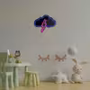 چراغ دیواری نئون دیزاین طرح Cloud-Vs-Lightning-BL_MLC