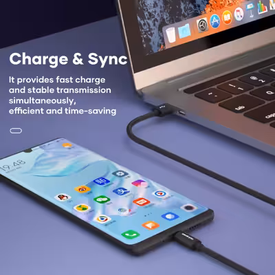 کابل تبدیل USB به لایتنینگ  راک اسپیس مدل RCB0782 طول 1 متر