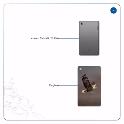 برچسب پوششی ماهوت مدل Eagle مناسب برای تبلت لنوو Tab M7 2019