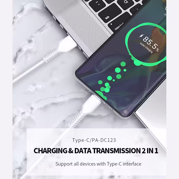 کابل تبدیل USB به لایتنینگ پاواریال مدل PA-DC122 طول 1 متر