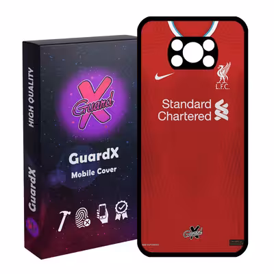 کاور گارد ایکس طرح Liverpool مدل Glass10252 مناسب برای گوشی موبایل شیائومی Poco X3 Pro