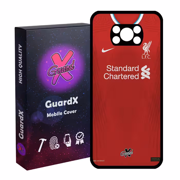 کاور گارد ایکس طرح Liverpool مدل Glass10252 مناسب برای گوشی موبایل شیائومی Poco X3 Pro