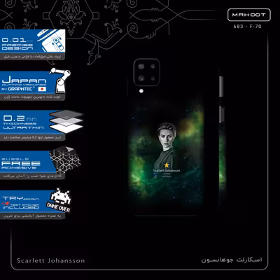 برچسب پوششی ماهوت مدل Scarlett Johansson-FullSkin مناسب برای گوشی موبایل سامسونگ Galaxy M62