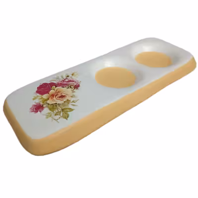 جاشمعی سرامیکی مدل گل رز کد 16