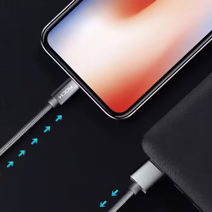 کابل تبدیل USB به لایتنینگ راک مدل RCB0432 طول 1.8 متر 