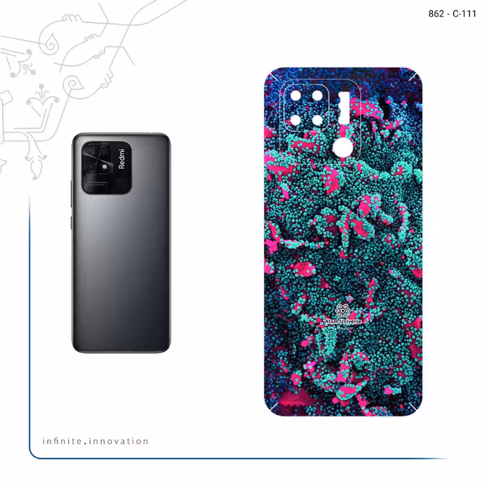 برچسب پوششی ماهوت مدل Atom Universe 8 مناسب برای گوشی موبایل شیائومی Redmi 10C