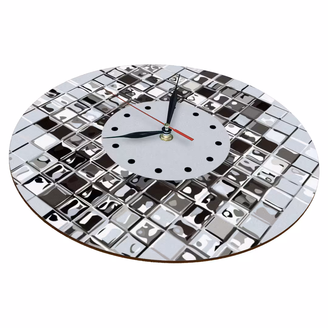 ساعت دیواری طرح کاشی کد 1320