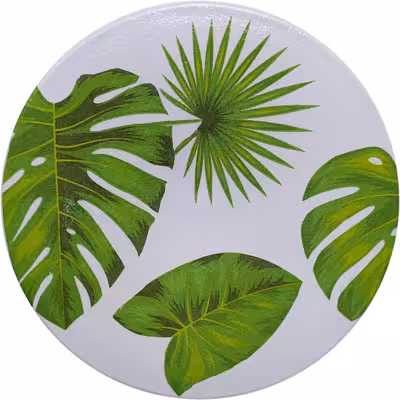 بشقاب دیوارکوب سفالی مدل برگ مجموعه 4 عددی