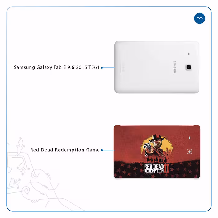 برچسب پوششی ماهوت مدل Red-Dead-Redemption-Game مناسب برای تبلت سامسونگ Galaxy Tab E 9.6 2015 T561