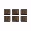 زیر لیوانی ماهوت مدل Dark-Walnut-Wood بسته 6 عددی