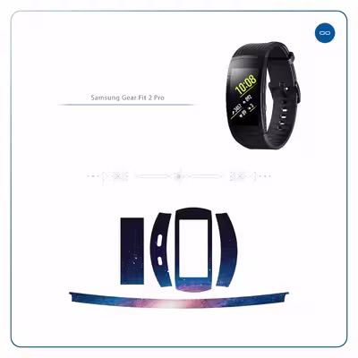 برچسب ماهوت طرح Universe-by-NASA-4 مناسب برای ساعت هوشمند سامسونگ Galaxy Gear Fit 2 Pro
