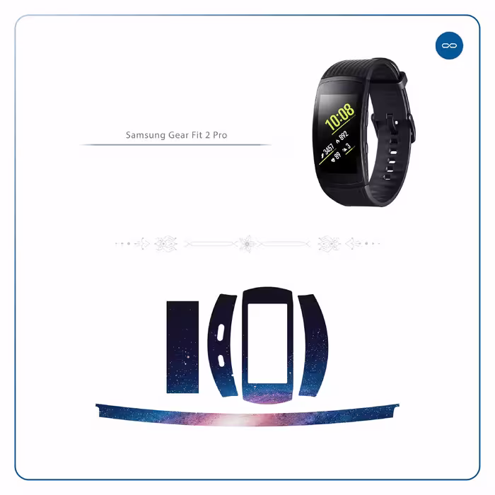 برچسب ماهوت طرح Universe-by-NASA-4 مناسب برای ساعت هوشمند سامسونگ Galaxy Gear Fit 2 Pro