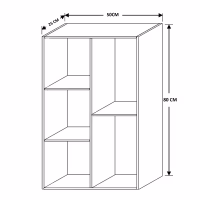 کتابخانه مدل قفسه ای IKE4407